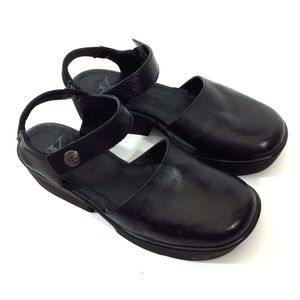 Calvin Klein Black Strapped Leather Sandals